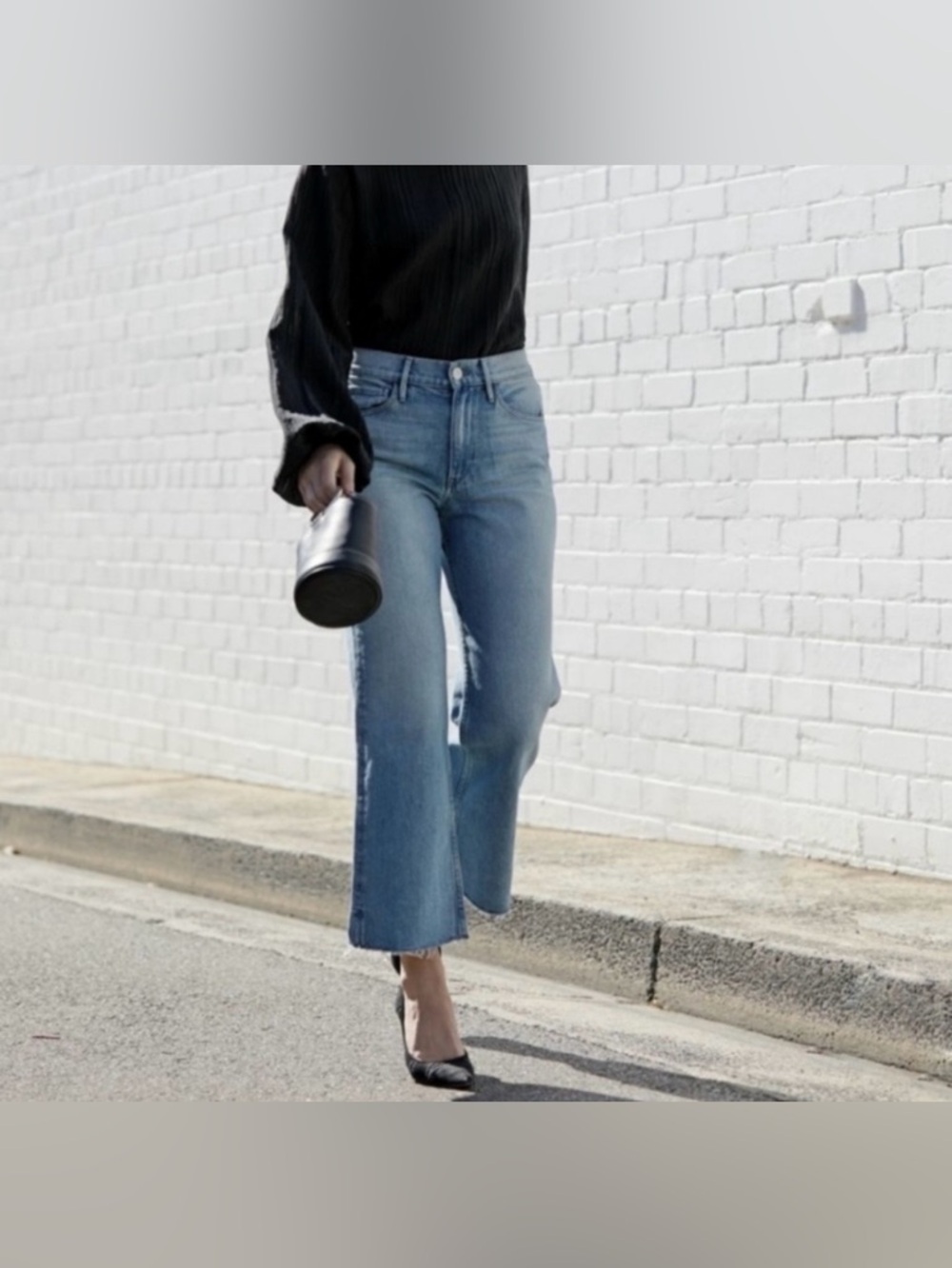Joe’s Jeans The Icon Gaucho Wide Leg Crop Jeans Edie Wash Mid Rise Size 26